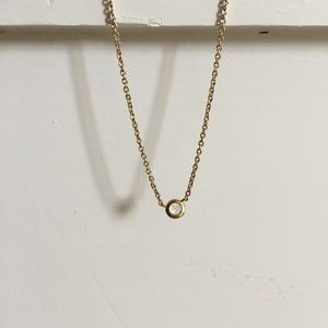 BaubleBar Gold Simple Necklace